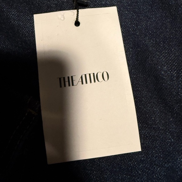 The Attico Fern Dark Blue Denim Long Pants Size 27 - Picture 12 of 13